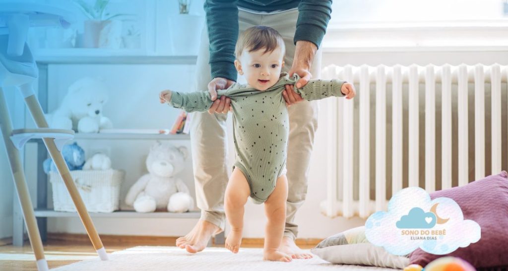 Incentivar o bebe a ficar em pe sem ele esta preparado